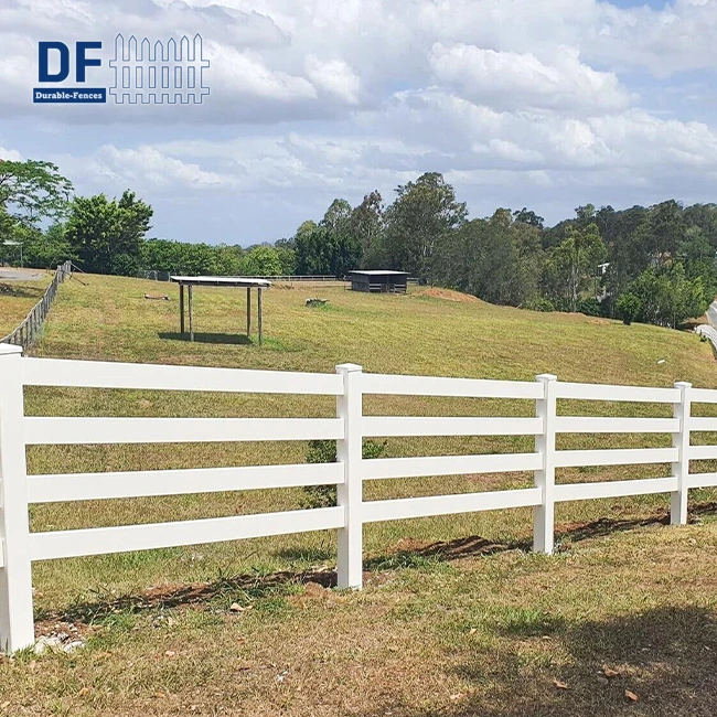 PVC Split Rail Fence